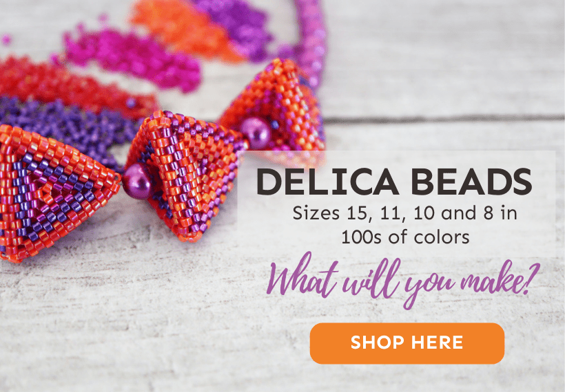 Delica beads - sizes 15, 11, 10 and 8 in 100s of colors. What will you make?